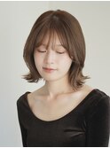 切りっぱなしショート・ボブ/絶壁解消/前髪あり/20代/30代/丸顔