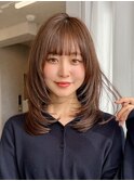 ハッシュカットミディアムレイヤー髪質改善トリートメント表参道