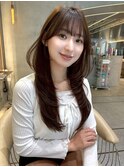 仙台結べるレイヤーカット韓国巻き顔周り前髪トレンドイメチェン