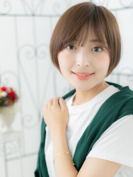 エイトサロン 八潮(8salon) 八潮/髪質改善/ココアグレージュ×大人ひし形ショートボブn