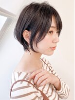 アンジュール(UNJOUR.)&nbsp;髪質改善ショート/暗めブラウン/夏カラー/透明感/大人可愛い