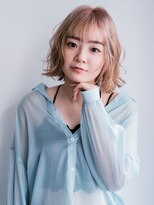 ヘアークラフト(Hair Craft)&nbsp;ブリーチパーマ×ボブパーマ【岡山】ミルクティーベージュ