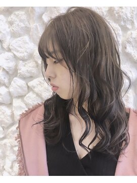 モアナ バイ ヘッドライト 沖縄南風原店(Moana by HEADLIGHT) Moana#低音デジタルパーマ#アッシュベージュ#大人かわいい