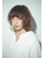 ソワン ドゥ ブレス 今里店(soin de brace)&nbsp;マッシュウルフのピンクグレージュカラー