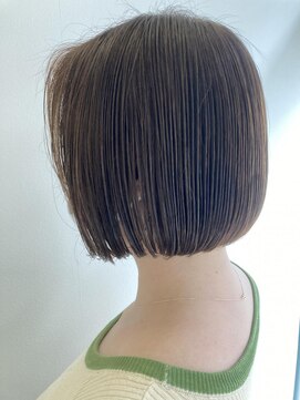 ネオヘアー 曳舟店(NEO Hair) ミニボブ×オリーブベージュ/似合わせカット/くびれヘア/曳舟
