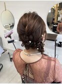 〈guri〉お呼ばれ☆フェミニンなサイド編み下ろし☆