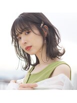 アトリエ フェム(atelier.fem) atelier.fem 透け感グレージュ×ミディアム