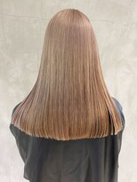 アルバム 渋谷パルコ(ALBUM) ブロンドベージュ_チェリーブラウンフェミニンロング_ba385501