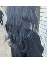 アース 名駅店(HAIR&MAKE EARTH) 【トレンドカラー】透明感抜群 ブルーブラック アッシュグレー