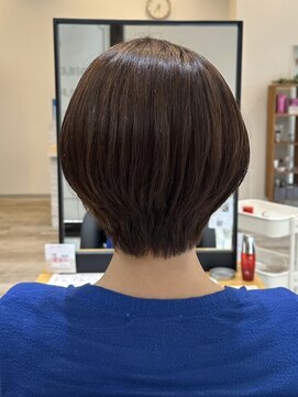 アトリエコア(Atelier Coa) ショートカット前下がりボブショートボブグレージュカラー