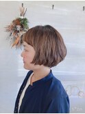 外国人風ボブ