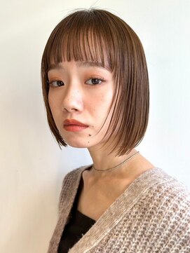 ノイカーム(noi Calm) ショートカットショートボブハンサムショートグレージュカラー