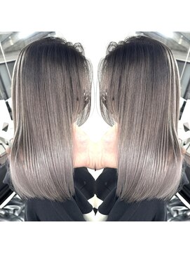 グロウ 渋谷西口(grow) ホワイトグレージュ×バレイヤージュ