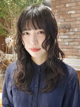 ボコカ(bococa) 【macana指名】ロングパーマ レイヤー 顔まわりカット