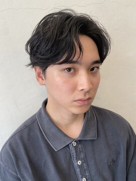 ココ 本八幡(KOKO) □ニュアンスパーマカルマパーマ#センターパート#ダークアッシュ