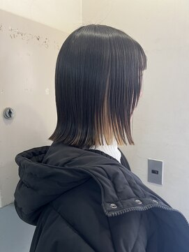 キャンバス バイ ネオリーブ 横浜西口(Canvas by neo.) 切りっぱなしボブ　丸くないボブ