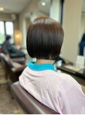 簡単かわいいプツッとミニボブ