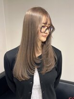 14094ミルクティーアッシュミルクティーベージュレイヤーカット
