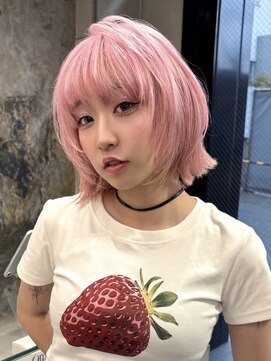 ソル ジングウマエ(SOL JINGUMAE) 顔周りレイヤーカットタッセルボブ外ハネボブワンホンボブ韓国