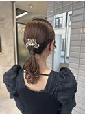 【稲永麻衣】ヘアセット+ヘアアレンジ+ミディアム+韓国ヘア
