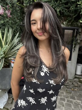 ディモアンド 表参道(Dimo&) ハイライト/黒髪カタログ/クラゲヘアー/オリーブグレー