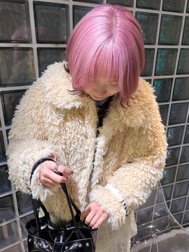 リンドトウキョウ ウメダ(LINDO TOKYO) 梅田/大阪/くすみベージュ/ピンクヘアー/ダブルカラー/ブリーチ