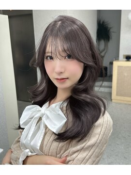 天神美容室 前田竜一 レイヤーカット ヨシンモリ グレージュ