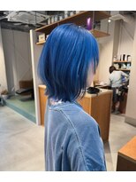 エルム 原宿 表参道(yelm)&nbsp;レイヤー×ブルーカラー/髪質改善/ダブルカラー/ケアブリーチ