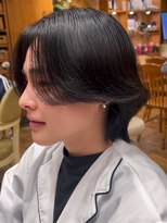 バイオレット 表参道店(Violet) サーフパーマメンズミディアムナチュラルセンターパート