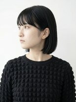 ムル 大口(muru) 艶感あふれる切りっぱなし黒髪ボブ