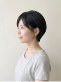大人ショートスタイル/ハイライト×くびれショートウルフ/小顔