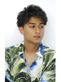ルーズプレーンショート イメチェン オールバック グランジ