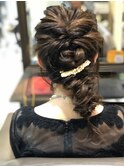 【ヘアアレンジ】【結婚式ヘア】【クルリンパ】