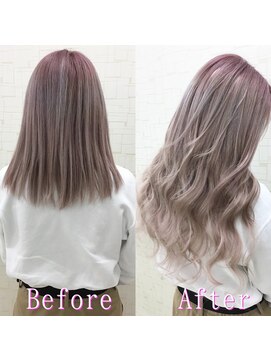 あるじゃんすー 梅田店 ホワイトピンクグレー#シールエクステ#ナチュラルピンク#梅田