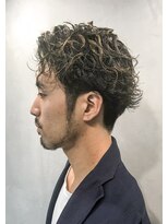 ヘアーワークス ヘルム 渋谷店(HAIR WORKS HELM)&nbsp;ハイライト＋スパイラルパーマ