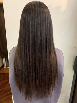 イブヘアー(eve. Hair) パープルブラウン×さら艶縮毛矯正