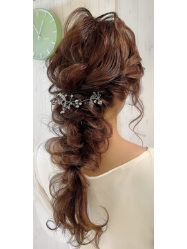 アイビス(AIBIZ) ポニーテール編みおろし/ブライダル/列席