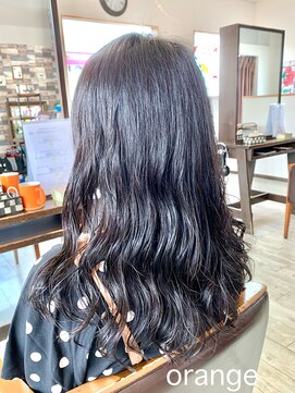 オレンジ(orange) 【orange大分賀来】デジタルパーマ波ウェーブロングスタイル
