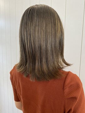 アドラーブル 長岡リップス旭岡店(adorable) 20代30代40代ストレートボブハイライト立体感ブリーチ透明感