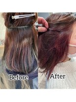 コワファーストナガサキシャンプーボーイ(COIFF1RST NAGASAKI SHAMPOO BOY)&nbsp;インナーカシスピンク