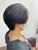 ウェグ 難波(WEG)&nbsp;WEG/難波/センターパート/ショートカット/韓国ヘア/ラベンダー