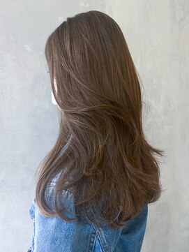 アルバム 渋谷パルコ(ALBUM) ハイライトベージュレイヤーカット_チェリーブラウン_ba365524