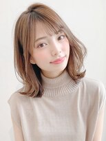 艶感大人可愛いこなれミディうる艶髪ワンカール#343d0818