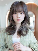 20代30代/大人かわいい/小顔ひし形/ウルフ/ミディアムレイヤー