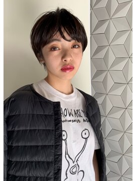 ナタン 自由が丘(NATHAN) フレンチカジュアル×アースカラー×ミントアッシュ×斜めバング