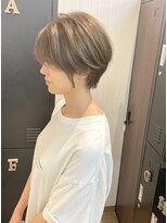 ギフト ヘアー サロン(gift hair salon) 【ミルクティーベージュショート】原口健伸