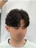 韓国メンズヘア/カルマパーマ/ニュアンスパーマ*渋谷/MEN'S/眉毛