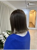髪質改善とメテオカラーでサラツヤオリーブグレージュ