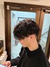 【男性限定】カット＋デザインパーマ(ツイスト、ツイスパ、波巻き等)