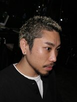 スリーセント 栄(3/cent)&nbsp;イージードリル/パンク/刈り上げショート/ホワイトブロンド